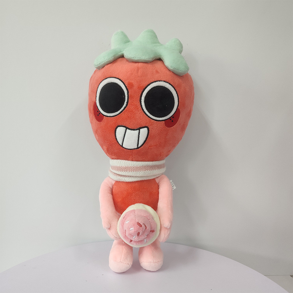 PS1 Dandy 's World Sprout Seedly Plushie Game Merch Búp bê sang trọng dâu tây dễ thương với Cupcake SP1