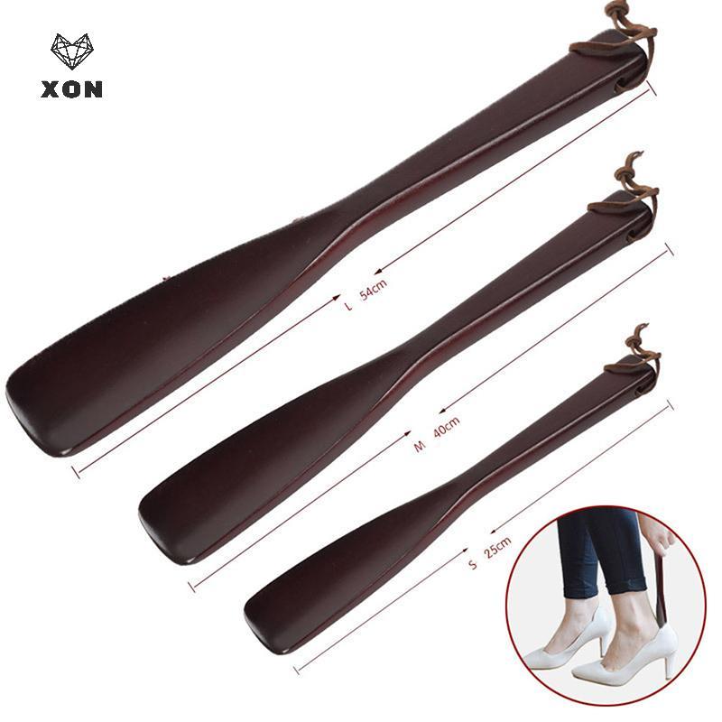 [XON] Sừng giày bằng gỗ chuyên nghiệp Tay cầm dài linh hoạt Shoehorn Dụng cụ nâng giày hữu ích [Mina]