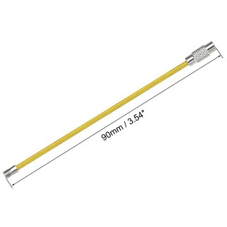 8 Chiếc Dây Móc Khóa Móc Khóa Vòng Cáp Cho Túi Xách Dây Kéo PVC Phủ Thép Không Gỉ