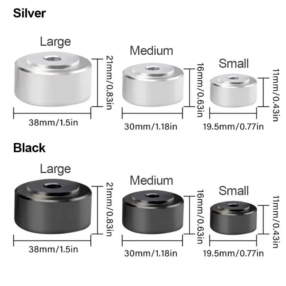 MISUPS 1 / 4 Chân đế loa, Chân đế cách ly bằng hợp kim nhôm, Chân đế khuếch đại HIFI chống sốc bền bỉ cho loa Bộ khuếch đại CD | BigBuy360 - bigbuy360.vn