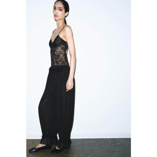 Z Spring Long Mid-Waist Stretch Lace Bloomers 1223002