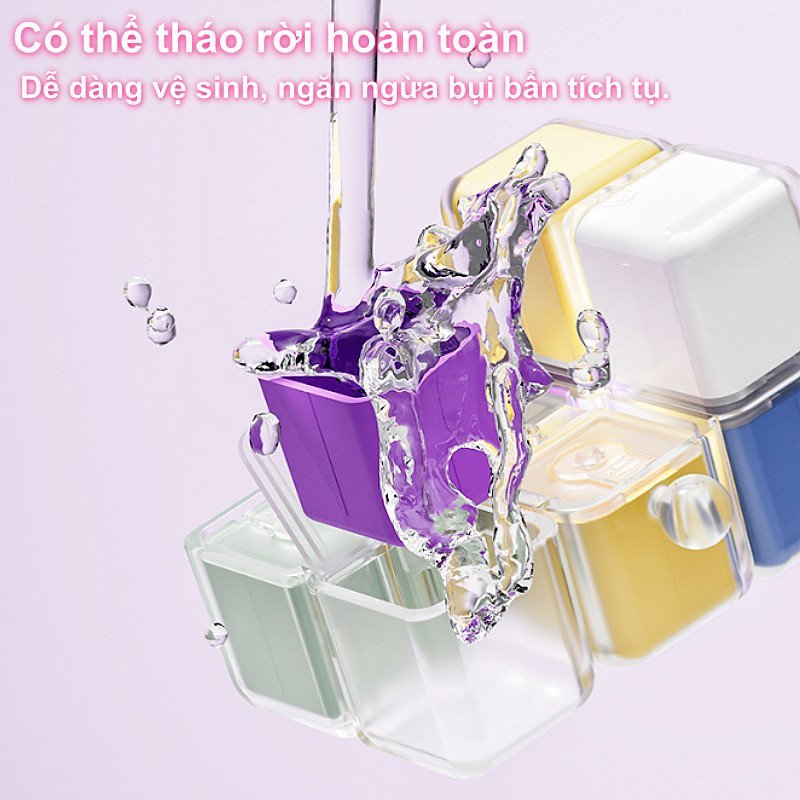 hộp đựng thuốc 8 ngăn từ tính chống ẩm an toàn thực phẩm dễ vệ sinh nhỏ gọn dễ mang theo