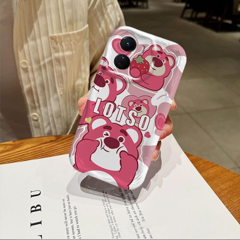 Vỏ Silicon Hoạt Hình Cho VIVO Y16 4G Y02S Điện Thoại Thông Minh 3D Vỏ Điện Thoại Mềm Lotso Gấu Chống Sốc Ốp Lưng