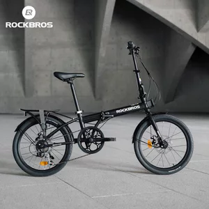 Xe đạp gấp ROCKBROS 20 inch nhẹ di động, Shimano, kèm chắn bùn