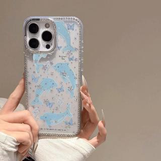 Đuôi Cá Sấu Áo Bơi Cho Iphone 16plus Iphone 14 Viền Ngọc Trai Ngôi Sao Iphone 13/11 Pro
