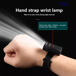 Đèn cổ tay và mắt cá chân CQCJ - Chống nước, Điều chỉnh sáng, Sạc USB - Phù hợp cho Người Đi Xe Đạp