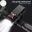 PUSKY Đèn Pha Xe Đạp USB, Chống Thấm Nước, Độ Sáng Cao Cho An Toàn Khi Đi Đêm