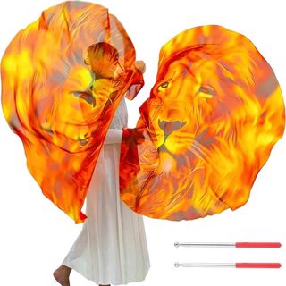 Phụ kiện khiêu vũ bụng SMILE Đạo cụ, Cờ hình chữ nhật nhiều màu nhẹ, Di động có thanh kính thiên văn Thanh có thể mở rộng Đạo cụ khiêu vũ Hiệu suất khiêu vũ