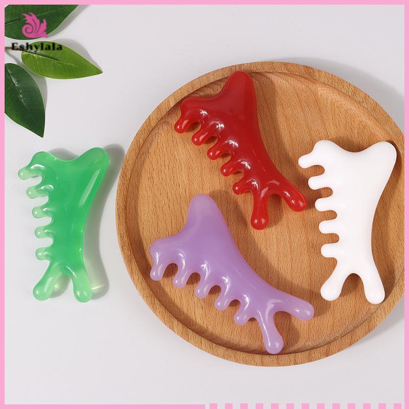 Eshylala Body Meridian Massageb Nhựa Năm Răng Rộng Trị Liệu Châm Cứu Tuần Hoàn Máu Chống Tĩnh Điện Mịn Tóc [MỚI]