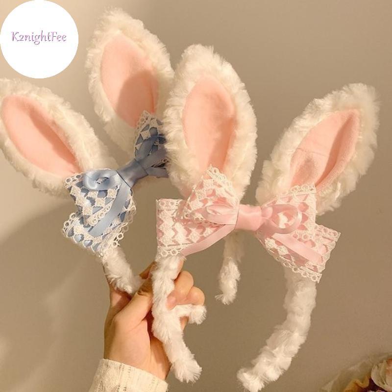 K2nightFee - Tóc cosplay thỏ tai Gothic cho lễ hội Phục Sinh, phù hợp chụp ảnh và lễ hội