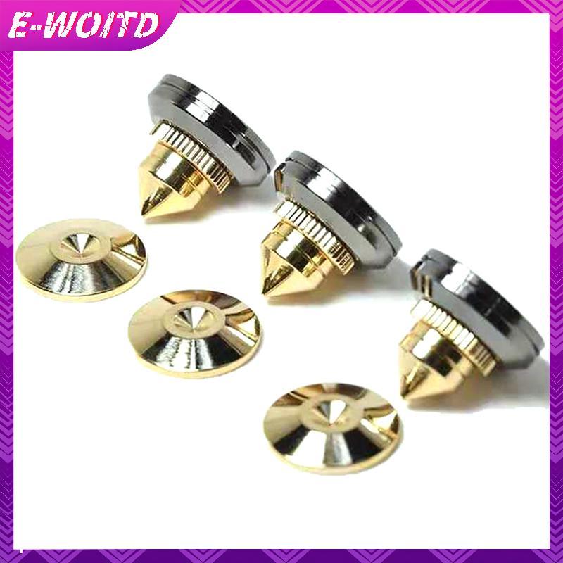 E-WOITD 4 Loa Đứng Chân Gai Gắn Loa Hộp Móng Tay Miếng Lót Shoproof E-WOITD