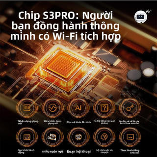 Robot đồ chơi robot thông minh robot trợ lý robot AI robot mini robot S3, điều khiển giọng nói phát nhạc thông minh chip