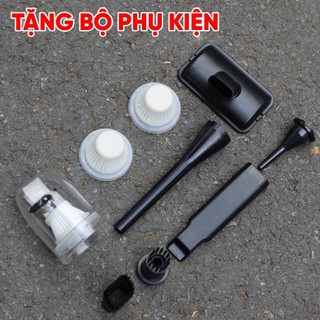 Máy hút thổi bụi dùng pin mini BOSHUN BS-VC07L, Lực 7kpa, Vừa thổi vừa hút, Đi kèm 3 lõi lọc