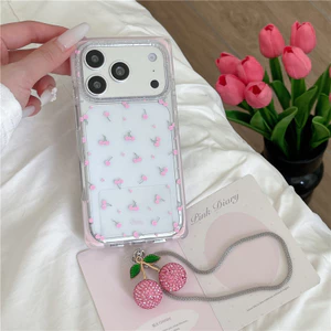 Ốp điện thoại xử lý IMD chất liệu TPU mờ cho iPhone 17 Pro max Cherry