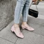 VNMZGG34-39 Kích Thước Lớn Nơ Ngọc Trai Trang Trí Hình Chữ T Khóa Dây Đeo Ngón Chân Vuông Ngọt Ngào Ballet Mary Jane Giày