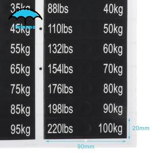 Leipupa Nhãn Dán Trọng Lượng từ 5kg đến 100kg - Phụ Kiện Perfect cho Tập Gym và Nâng Tạ