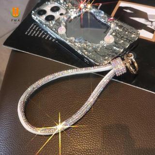 Bộ 3 Dây Đeo Điện Thoại Kim Cương Giả - Dây Buộc Kim Cương Bling Charm Cho Điện Thoại Di Động