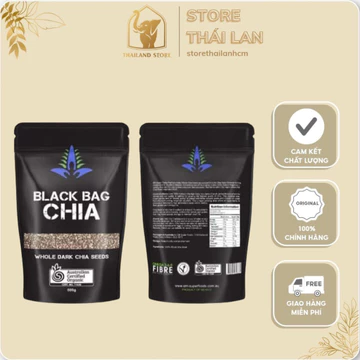 [NHẬP ÚC] Hạt Chia Black Bag – Chia Whole Dark Chia Seeds Túi 500g