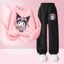 Bộ áo và quần trẻ em Kuromi My Melody nhẹ hoạt hình dễ thương hai mảnh