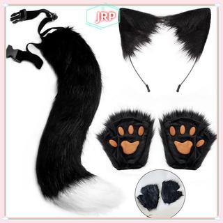 JRP Đuôi Cáo và Găng Tay Paw - Phụ Kiện Cosplay Dễ Thương Cho Tiệc Halloween