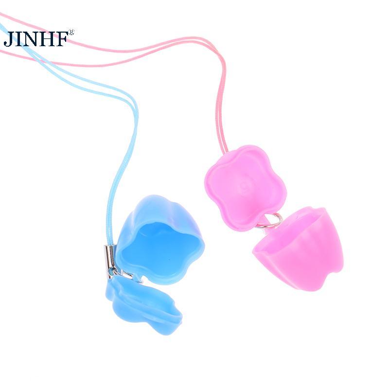 JINHF 50 chiếc hộp bảo quản răng sữa cho bé, đựng tóc rụng, làm đồ lưu niệm, tặng kèm hộp quà