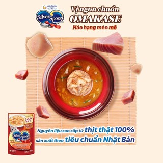 Pate Cho Mèo Silver Spoon thức ăn ướt cho mèo dạng sốt/dạng thạch gói 60g