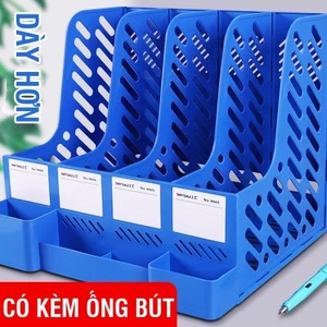 Kệ đựng tài liệu A4, kệ đựng sách 3/4 ngăn đa chức năng, mang đến sự ngăn nắp cho bàn làm việc học sinh
