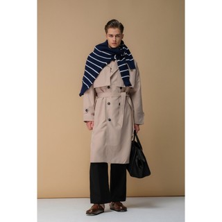 Áo Khoác Măng Tô Trench Coat Kaki Château | 0072 | Majou