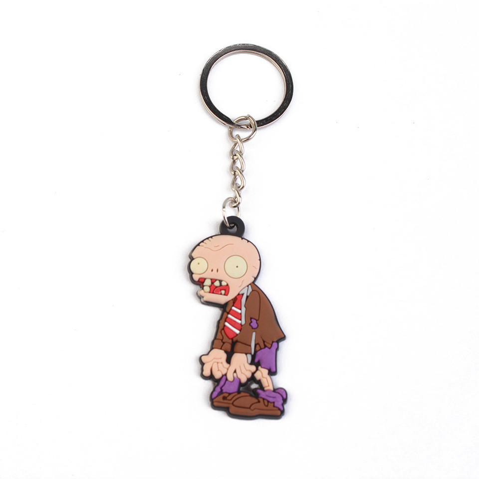 Plants Vs. Zombies Cartoon Anime Series Unisex PVC Keychains, Backpack Keychains, Car Decoration Products, Birthday Gift