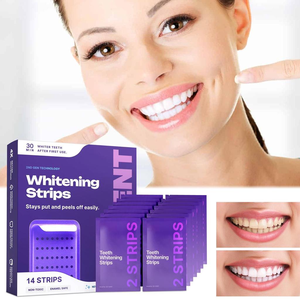 Dải Làm Sáng Nhạy Cảm Loại Bỏ Vết Bẩn Làm Sáng Corrector 14 Miếng Hiệu Chỉnh Màu Sắc Tự Nhiên Dải Răng Cho Nhà Hàng Ngày ewoekvn