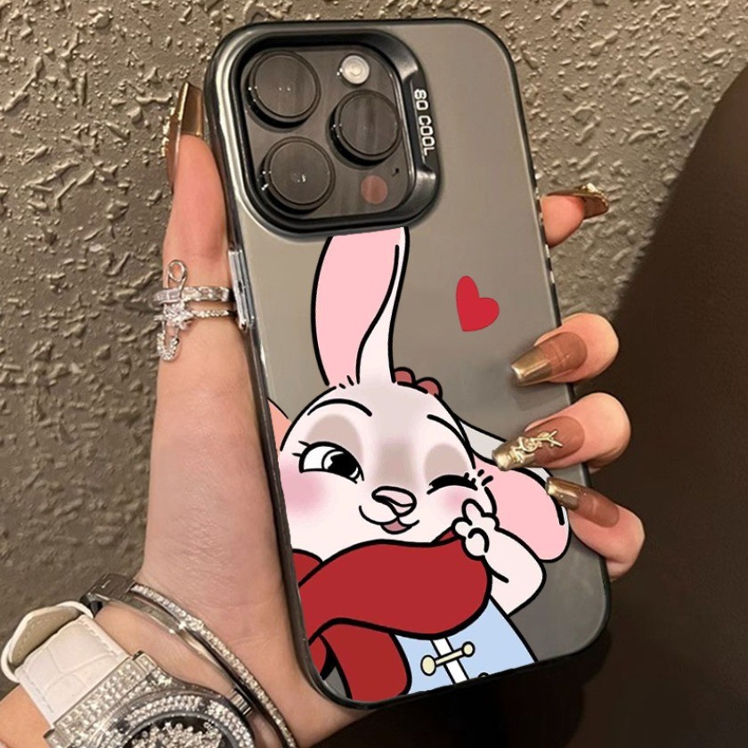 Dành Cho Vivo V60 V50 Lite V40 V30 V29 V27 V25 V23 Pro V29E V27E V25E V23E Zootopias Cặp Đôi Dễ Thương Nick Matte Vỏ Điện Thoại Chống Sốc