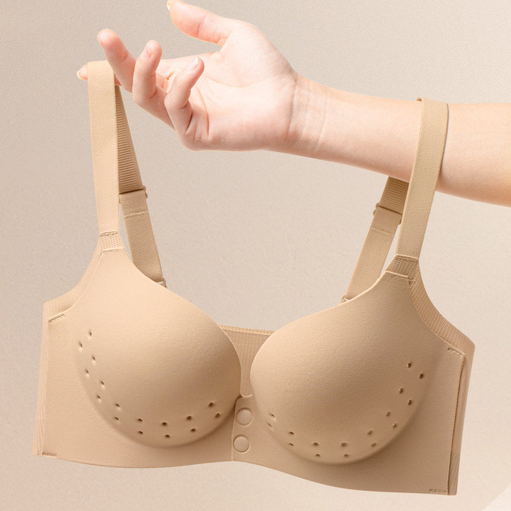 Khóa Trước Lỗ Cốc Mỏng Cốc Không Dây Đẩy Lên Quần Lót Bóng Thoải Mái Kích Thước Lớn
