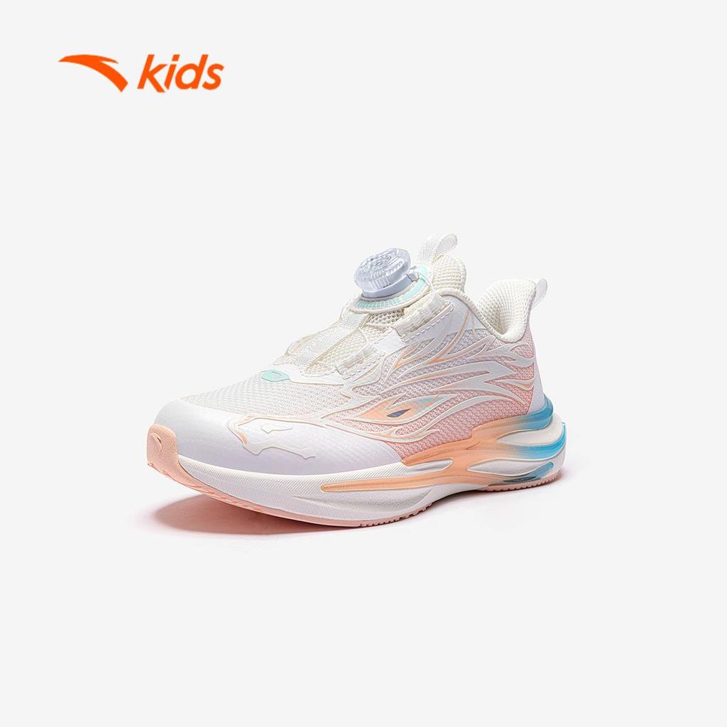 ANTA Kids Red Flame 6 Giày Chạy Thể Thao Bé Gái Phản Quang, Êm Nhẹ Giảm Chấn, Khóa Xoay Tiện Lợi 3226A9902