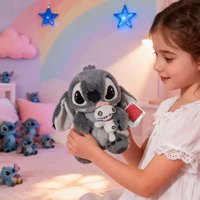 Mới Màu Xám Stitch Sang Trọng Búp Bê,Hình Dáng Dễ Thương,Đồ Chơi Bông,Quà Sinh Nhật Cho Trẻ Em