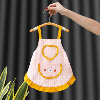 Tạp dề Cotton chống thấm nước cho bé Chống bẩn Bền bỉ Tạp dề vẽ tranh trẻ em dễ thương