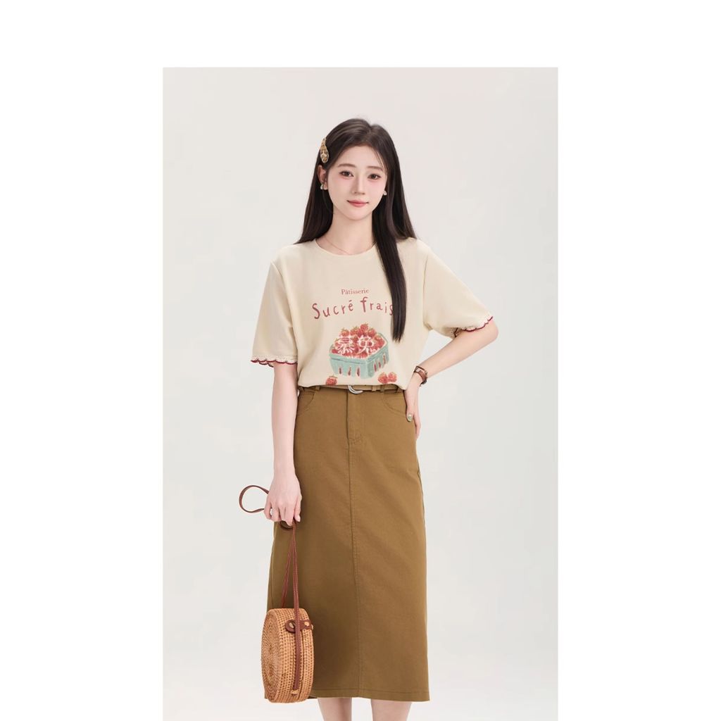 Váy nữ màu cà phê retro cao cấp, phù hợp mùa hè