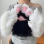 ESSENCEH 1 Găng Tay Cosplay Mèo, Găng Tay Móng Vuốt Mèo Sang Trọng Hoạt Hình, Làm Dày Squeaking Động Vật Cosplay Găng Tay Đạo Cụ