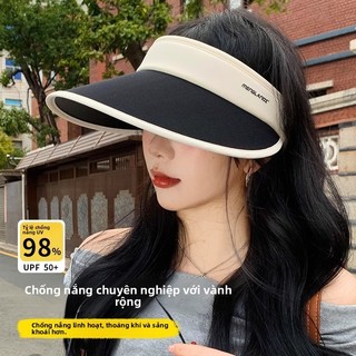 Mũ nữ vinyl phong cách mới với viền rỗng, bảo vệ khỏi nắng và tia UV, lý tưởng cho mùa hè