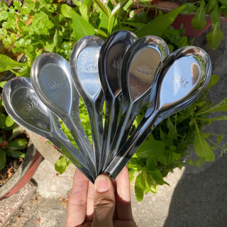 Combo 20/50 thìa inox, muỗng canh vuông không gỉ set chịu nhiệt tốt, dễ dàng vệ sinh, cán tay cầm ngắn
