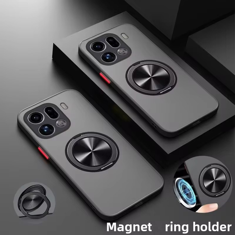 360 Vòng Đứng Từ Tính Cứng PC Ốp Lưng Bảo Vệ Mặt Sau Cho OPPO Find X9 Pro Dành Cho Find X9 X8 Pro X8S + X8 X7 Ultra X6 X5 X3 Reno 15 14 Pro PRO Vỏ Điện Thoại