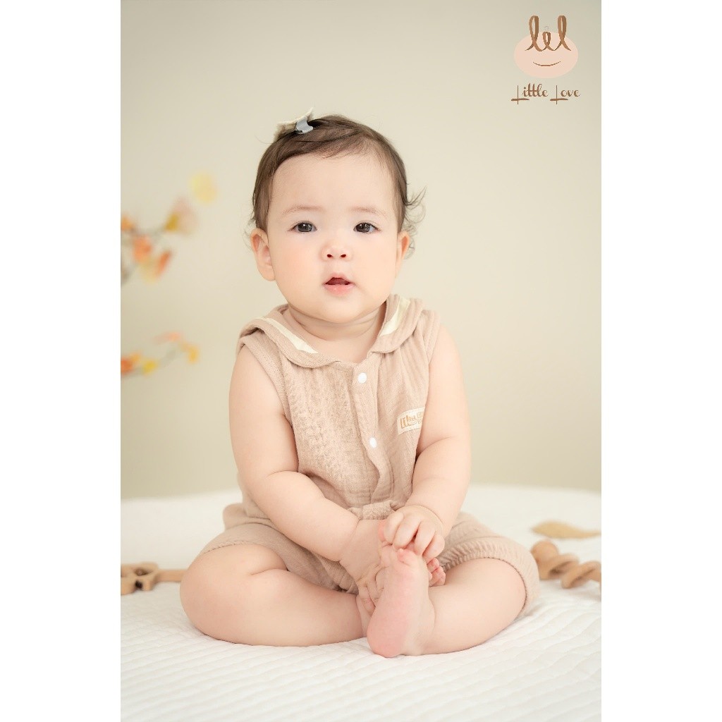 BODY ĐÙI THỦY THỦ VẢI XÔ MUSLIN [ SIÊU MÁT - MỀM- THẤM HÚT TỐT] SZ 1/3M - 9/12M ( LBDD23)