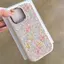Màn hình đầy đủ hoa phù hợp cho 16 17 trường hợp điện thoại 14 15 11 Mũm mĩm iPhone 13 khung kim loại 7p 8p
