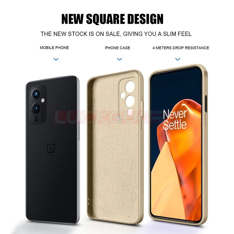 Ốp Điện Thoại Cạnh Thẳng Lỏng Cho OnePlus Nord CE 2 3 CE4 Lite 5G Ốp Lưng Chống Rơi Chống Sốc Chất Lỏng Nhà Ở Bảo Vệ Mặt Sau Điện Thoại