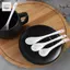 Thìa Khuấy GOJO, Thìa Tay Cầm Dài Mini Màu Trắng, Flatware Sáng Tạo Gốm Gia Vị Thìa Trà Cà Phê