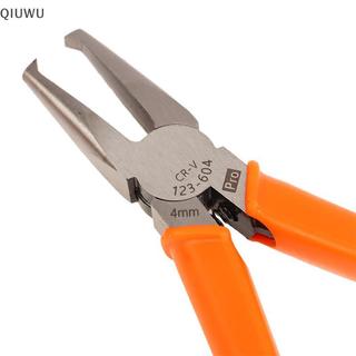 Kìm cắt nhựa QIUWU 90 độ Double-Edge 4 / 6 / 10mm Hàm xả CR-V Đầu cắt dụng cụ cầm tay thợ điện cho Sprue Burrs.