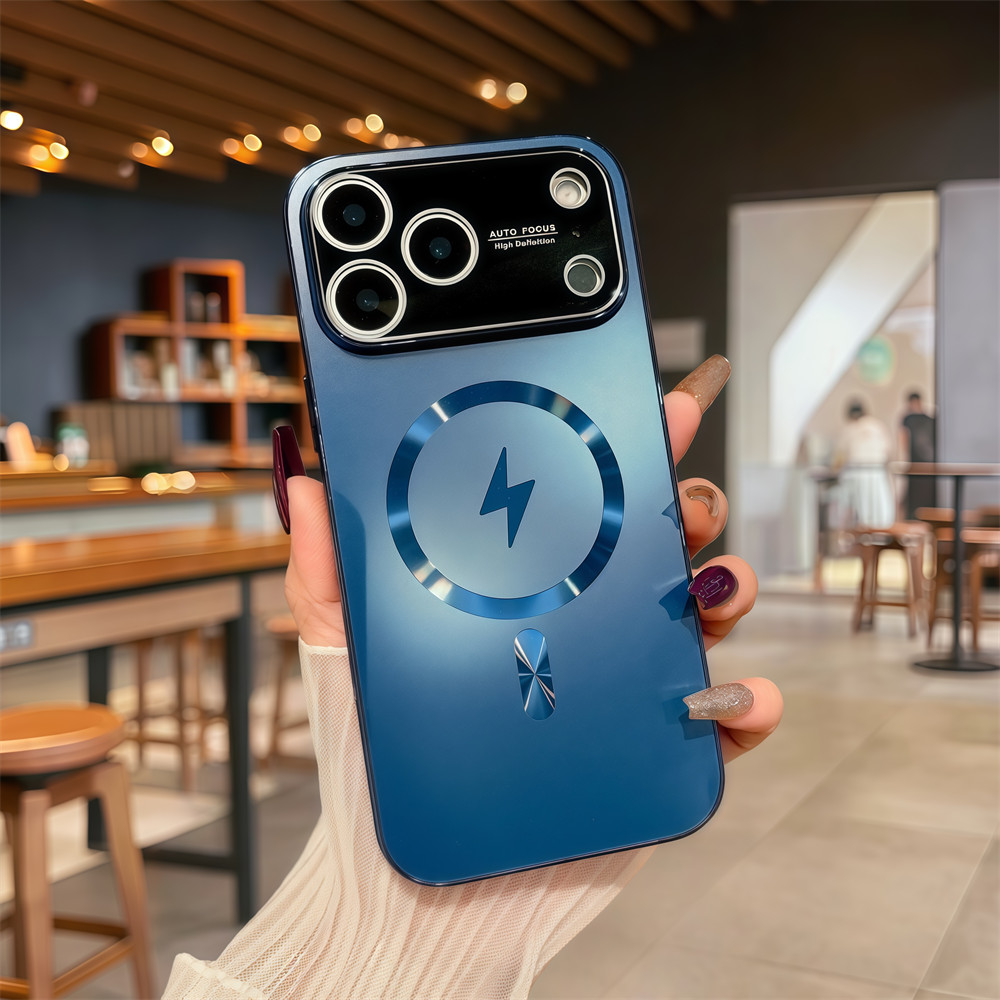 Ốp điện thoại từ tính chất lượng cao cho iPhone 17 Pro Max 16 13 14 15 pro max Bảo vệ ống kính chống rơi Vỏ cứng bảo vệ điện thoại