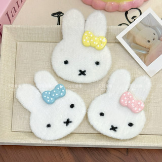 Dải băng thỏ Miffy dệt kimi nơ và velcro - phụ kiện tóc sang trọng cho bé gái