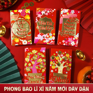 Bao lì xì Tết 2026 ấn tượng, bộ sưu tập 36 bao với họa tiết truyền thống và lời chúc ý nghĩa