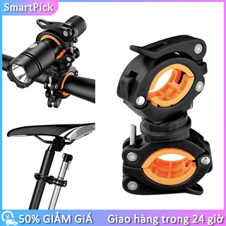 Giá đỡ đèn pin xe đạp 2 đầu, có thể xoay 360 độ - Giá đỡ kẹp đèn pin xe đạp，2 đầu ， Xoay 360