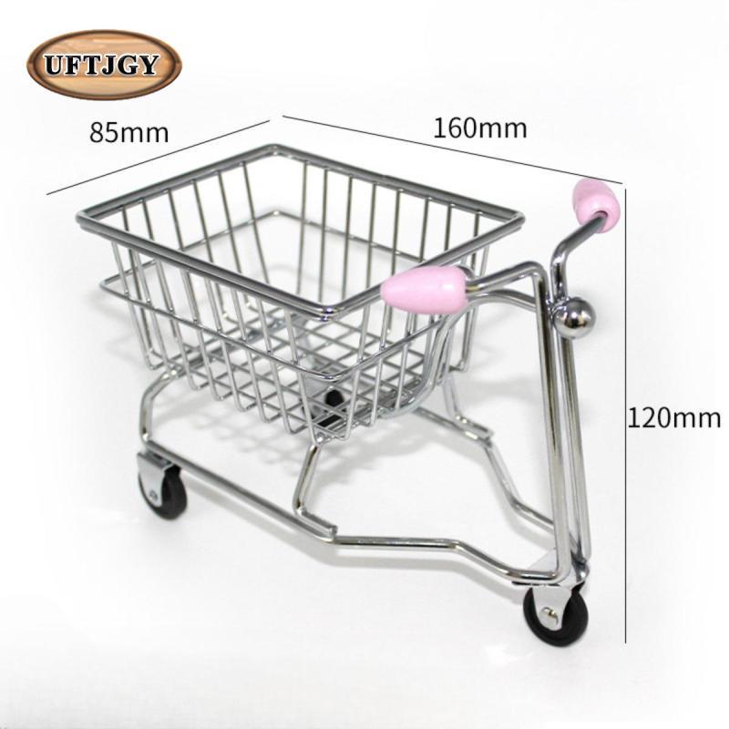 Xe đẩy mua sắm Mini Đồ chơi nhà vui nhộn Văn phòng phẩm Đa năng Chơi giả vờ